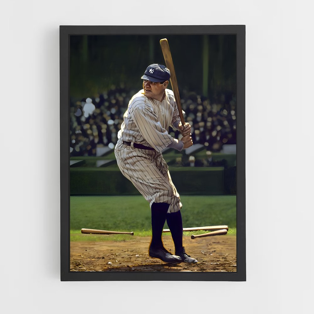 Poster Babe ruth – affiche Baseball (vue 2)